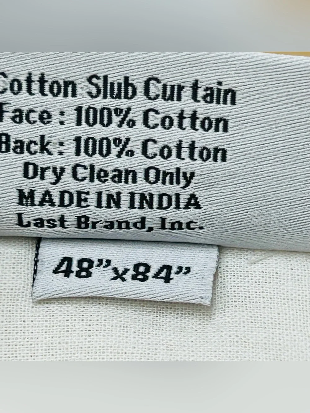 QUINCE Set Of 2 48x84 Cotton Slub Curtains Natural 9266